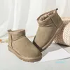 Designer Clássico Botão de Neve Moda Austrália Botas Top Quality Mulheres Fluff Plataforma Womens Booties Meninas Lady Winter Ankle Australian S