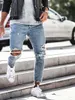 2020 Men's Hole Bore Pencil jeans Slim Trousers Casual Thin Denim Pants Classic Cowboys Young Man Jogging Pants