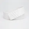Ceintures de golf ceinture et femmes en cuir blanc longueur universelle classique décontractée entièrement réglable Trim217k