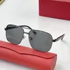 Lunettes de soleil hommes Femmes Lunes Carter Caxe Club Club en bois en bois Silver Red Fashion Accessoires Clear Reading Eyeglass High Qual243W