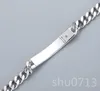Men Simple 18-22cm Stainless Steel Curb Cuban Link Chain Bracelets for Women Unisex Wrist Jewelry Gifts