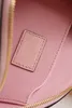 M80502 borsa per il trucco rosa POUCH COSMETIC modello da donna in pelle Pochette Cosmetique borse organizer borse da toilette donne famose borse da viaggio piccola pochette portafoglio