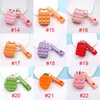 Toys Solid Rainbow Color Mini Bubbles Sac Sensory Rubber Silicone Purse Key Ring Bubble Puzzle Cas de porte