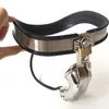 Bondage Male T Type Ergonomics Adjustable Stainless Steel Curve Waistbelt Belt With Ventilate Cock Penis Cage BDSM Sex Toy9089736