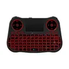 MT08 2.4G Air Mouse Remote Control Mini Keyboard Mouse Combos Rainbow Bakgrundsbelyst för Windows PC Android TV Box PS3-dator