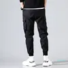 Luxe-Hip Hop Mannen Pantalones Hombre High Street KPOP Casual Cargo Broek met veel zakken Joggers Modis Streetwear Broek Harajuku