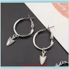 Jewelrytrendy Sier Hoop Earrings For Women And Men Alloy Metal Arrow Small Circle Jewelry Party Aessiors & Hie Drop Delivery 2021 Remns