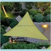 Budynki Patio, Lawn Home Gardensummer Sun Shade Sail Outdoor Markizy Trójkąt Schronisko Sunoshade Namiot Canopy Ogród Patio Basen Kwiat
