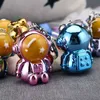 Moda Handmade 3d Astronauta Klucze Łańcuchy Klocki Robot Spaceman Brelok Prezent Dla Kobiet Mężczyzna Przyjaciel Plecak Samochodowy Charm Brelok G1019