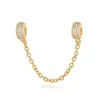 Nuevo europeo de color dorado perro PAW Lucky Cat Diy Fine Beads Fit Original Charms Silver 925 Bracelet Jewelry for Women8536569