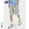 INFLATION Summer Sweat Shorts For Men Fashion Casual Patchwork Lounge Plus Size Baskeball 3654S21 210713