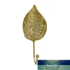 Nordic Wall Hooks voor Hanging Kleding No-Punch Hanger Jas Iron Art Decorations Golden Leaves Home Opslagrails