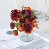 Шелковая роза искусственный цветок букет свадебный стол