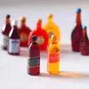 5 pièces/ensemble 1/12 maison de poupée accessoires Miniatures Mini bouteille de vin Simulation boissons modèle jouets pour décoration de maison de poupée