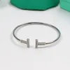 925 Sterling Silver Open Bracelet Mode och Popular Ladies Party Utsökt Girly Present Smycken