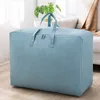Storage Bags Large Size Clothing Bag Solid Color Bedding Cotton Cloth Clothes M-XXL Wardrobe