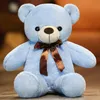 60 / 80cm / 100cm Cartoon Teddy Bear Toy Peluche Ours en peluche avec nœud papillon de poupée fille cadeau de la Saint-Valentin enfants bébé Noël