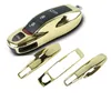Mirror Gold Car Fob Remote Case Cover Key Shell Replace for 911 Carrera Panamera Boxster Cayman Cayenne Macan