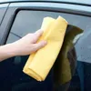 4 adet Premium Chamois İmitasyon Deerskin Havlu Temizleme Araba Yıkama Süper Emici Kuru Bezi Sarı