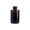30 ML Glazen Fles Platte Schouder Frosted/Transparant/Amber Ronde Essentiële Olie Serum Flessen Met Glazen Dropper Cosmetische Reizen Bottlees DH7556