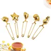 Stainless Steel Tea Strainer Seasoning Teas Infuser Star Shell Oval Round Heart Shape Coffee Filter Balls Kitchen Tools JXW969