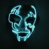 Luminous Face Mask Halloween Decorations Hand Painted LED Dancer Party Cosplay Masquerade Street Dance Rave Toy XD24819