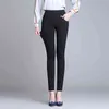 Winter Thick Leggings Women Velvet Warm Stretch Pencil Pants High Waist Skinny Black Solid Fitness Trousers Plus Size P9176 211215