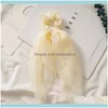 Strumenti Aessories Prodotti da donna Stelle filanti in chiffon Bowknot Scrunchie Fasce elastiche per capelli Corda Cravatte Nastro Ragazze dolci Aessories1 Drop Delivery