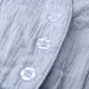 Chemisiers pour femmes chemises 2022 coton à manches longues WoMen automne hiver couleur unie Harajuku hauts Slim Fit col montant dame vêtements grande taille