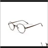 Solglasögon ramar Eyewear Aessory Fashion AessorySround Frame Kvinnlig koreansk version Retro Rund Vanlig ansikte Full personlighet Myopia Glas