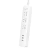 Xiaomi YouPin Mi Mijia Socket QC3.0 27W Snabb laddning Strömmen 3 USB + Tre socklar Standard Plug Interface Extension Led 1,8m