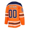 2022 Reverse Retro 97 Maglie da hockey Connor McDavid 99 Wayne Gretzky 29 Leon Draisaitl 93 Ryan Nugent-Hopkins 91 Evander Kane 36 Maglia arancione Jack Campbell