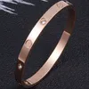 Liebe Schraube Armband Frauen Edelstahl Gold Armreif Kann Geöffnet Werden Paar Einfache Schmuck Geschenke für Frau Zubehör Ganze Ch230p