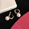 Marque de luxe pour femmes S925 argent sterling petite fée perle boucles d'oreilles en or mode originale simple boutique cadeaux