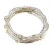 LED -strängljus 1m 2m 3m kopparskivtrådbelysning Batterisemester Fairy String Light Multi Colors for Christmas Wedding Party1876075