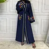 民族服EID MUBARAK Open Abaya Dubai Turkeyイスラム教徒のドレスサウジアラビアAbayas for女性用Pakistani Islam Caftan Marocain