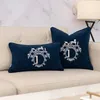 2022 Letter Luxury Square Cushion Designer Decorative Pillow Luxurys Designers Cushion Cotton Letter Decor Living Room Cushion 2201224D