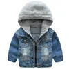 Baby Boys джинсовая куртка осень зима пальто детей верхняя одежда пальто одежды детей 210515