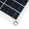 100W Protabble-Solar Panel Kit Dual DC USB Laddare Singelkristall semi-flexibel PowerW / None / 10A / 30A / 60A / 100A Controller - utan -kontroller