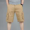 Cargo-Shorts für Herren, Sommer, lässig, mit mehreren Taschen, Jogger, Hose, atmungsaktiv, groß, groß, 42 44, große Größe 210806