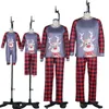 Família combinando roupas de natal fósforo mãe filha 2 pcs pai filho roupas pijamas meninos meninas conjuntos de mulheres homens home tops pants jumpsuit qzzw133