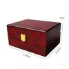 Watch Boxes & Cases High Quality Red Solid Wood Storage Box Dustproof Luxury Wooden Display Stand Organizer Gift Packaging Deli22