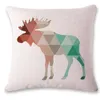 Cuscino/Cuscino Decorativo Vendite Colore Geometrico Stampa Animale Fodere In Lino Biancheria Da Letto Per La Casa Fodera Per Cuscino Lombare Sedia Per Auto Divano Federa