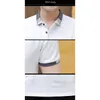 Browon Yaz Varış Erkekler Giyim Ince Düz Renk Rahat Slim Fit Kısa Kollu Tops Moda Pamuk Turn-down T Gömlek 210706