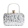 Tassel Women Evening Bags Diamonds Beaded Wedding Chain Shoulder Clutches Plastic Embroidery Party Dinner Purse 220211