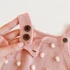 Infant Baby Boys Girls Knit Braces Rompers Clothing Spring Autumn Kids Boy Girl Sleeveless Clothes 210429