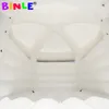 Royal White Wedding Bounce House Aufblasbare Hüpfburg mit Zelt Moonwalks Jump Bouncer Luftmatratze für Kinder und Erwachsene