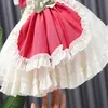 Crianças vestidos para meninas de verão festa de festa de casamento princesa tutu vestido toddler bebê berço vestido 1-5y q0716