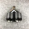 Sortie une pièce 89mm modèle Y Akrapovic tuyaux d'échappement pour voiture universelle en Fiber de carbone double embouts de tuyau de silencieux