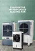 Ventilatore elettrico del vento freddo del condizionatore d'aria raffreddato ad acqua della famiglia mobile del dispositivo di raffreddamento di aria evaporativo industriale